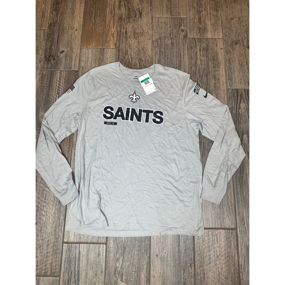 Nike New Orleans Saints NFL Salute to Service Long Sleeve T-Shirt Men's XL